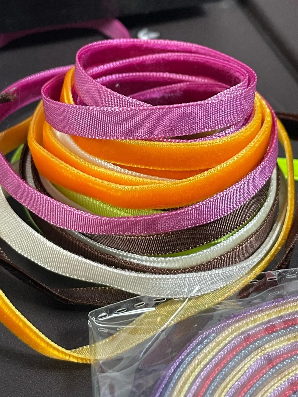 28 Assorted Decorative Ribbon Set - Multicolor - Satin & Velvet Ribbon Rolls